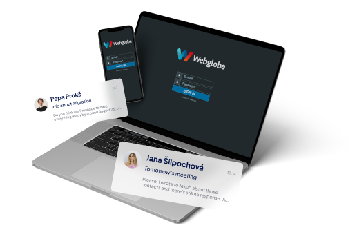 Examples of business e-mails from Webglobe