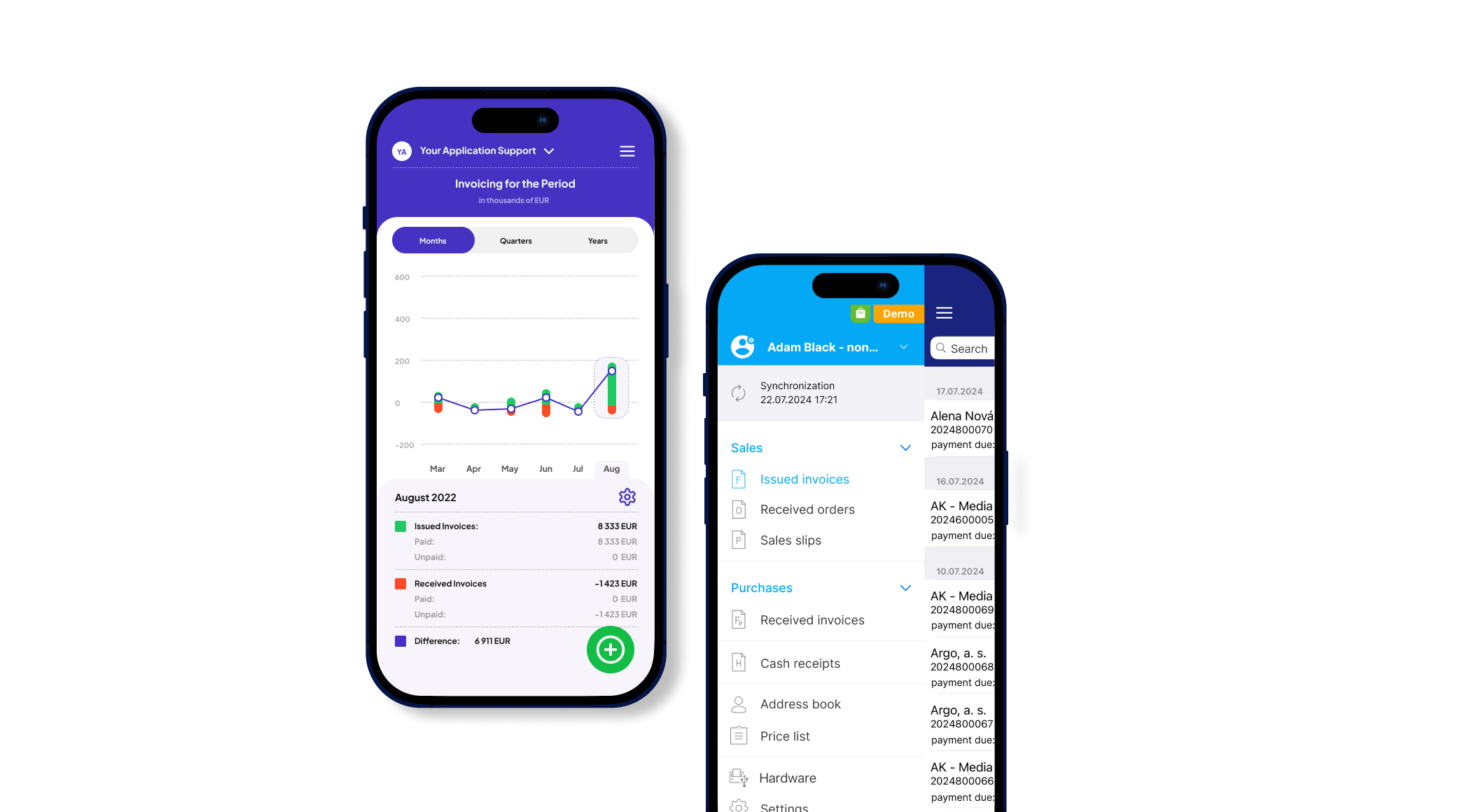 An example of an app that is on the application server