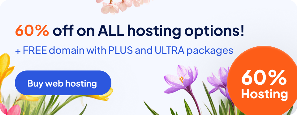60% off on all hosting options